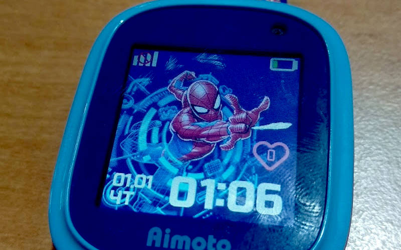 умные часы с GPS Aimoto Кнопка Жизни Человек-Паук
