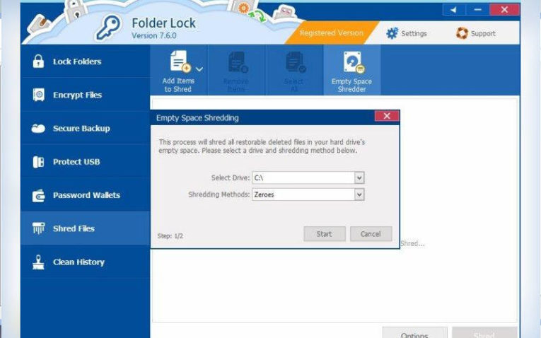 поставить пароль на папку с помощью Folder Lock